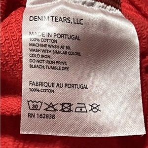 Denim Tears Red Hoodie